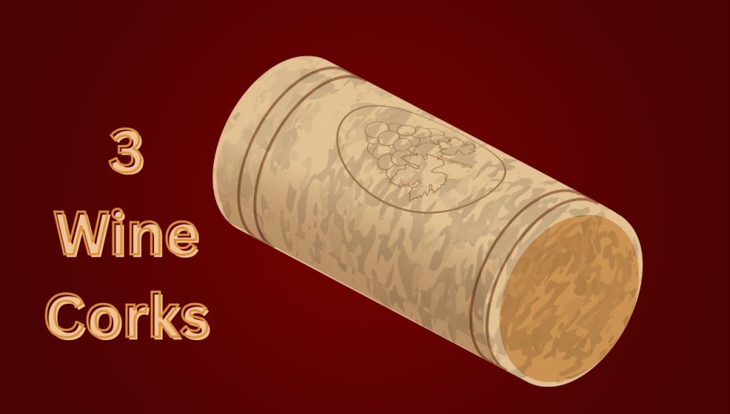 3 Wine Corks