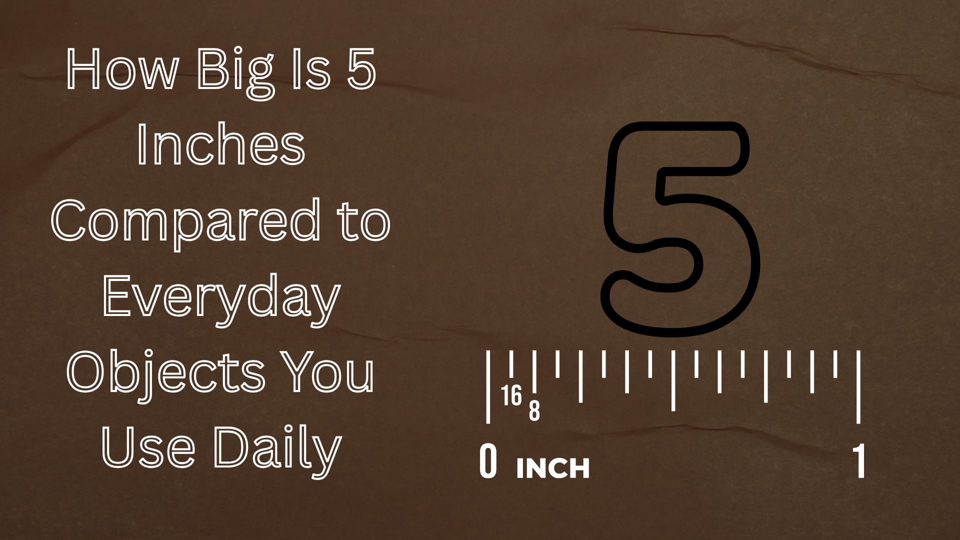 How Big Is 5 Inches Compared to Everyday Objects You Use Daily