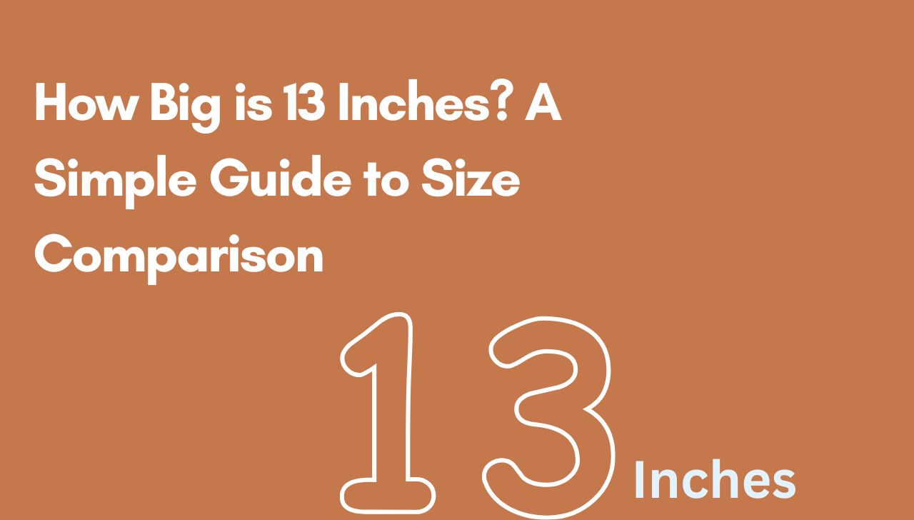 How Big is 13 Inches? Understanding the Size of an Item with 13 Inches