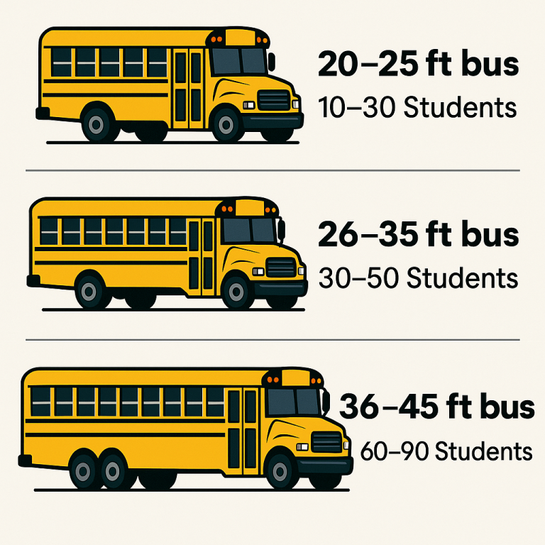 Complete Guide to School Bus Sizes – Small, Medium & Large Options ...