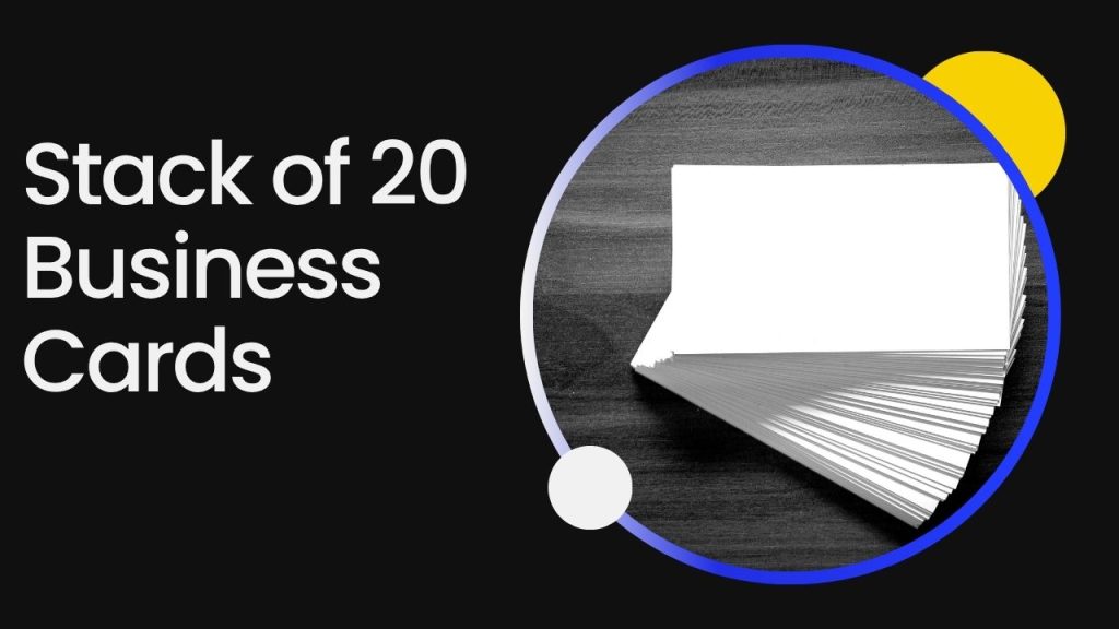 Stack of 20 Business Cards